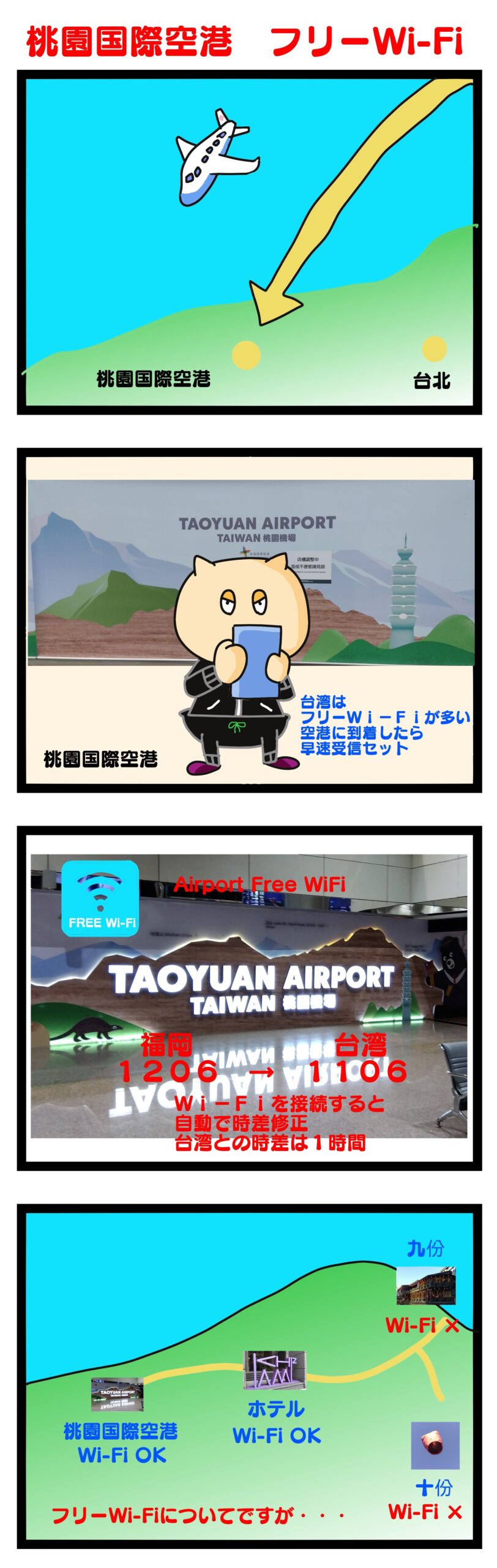 年の差　台湾旅行　レンタル　wi-fi　桃園国際空港　ローミング