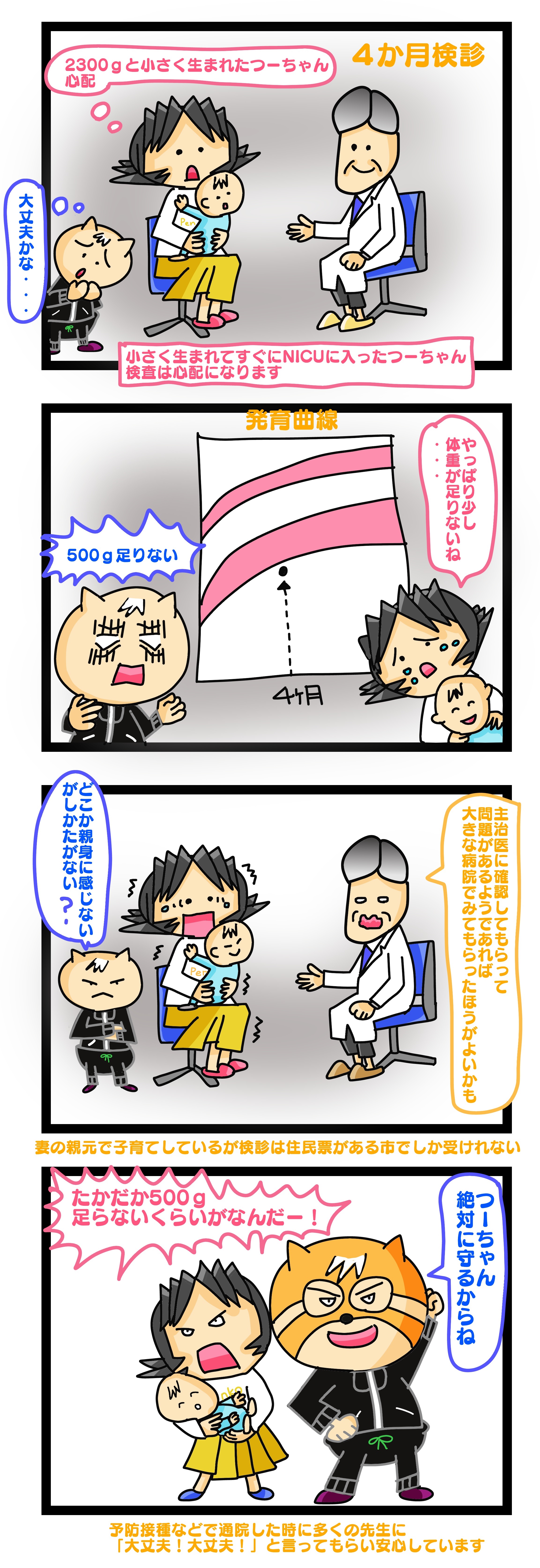 4ヶ月検診 体重 引っかかる,高齢出産