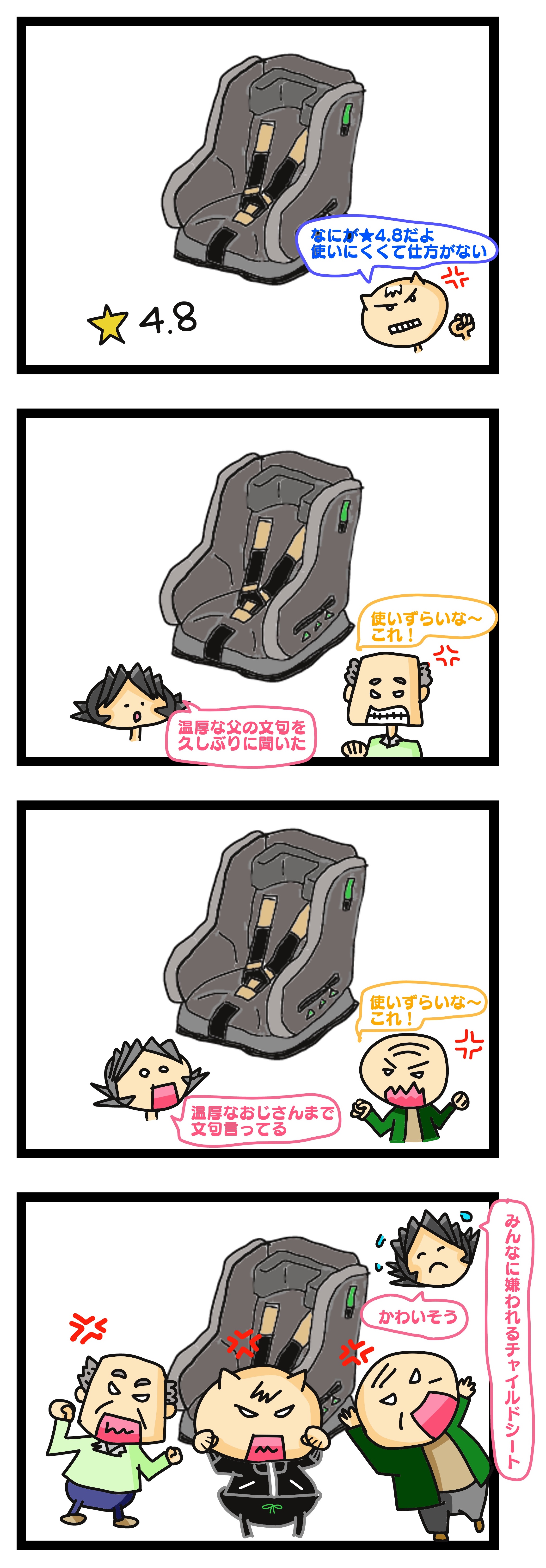 チャイルドシート 使い づらい,チャイルドシート 選び方 失敗